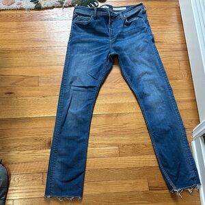 Pilcro by Anthropologie Slim Straight-Leg Jeans